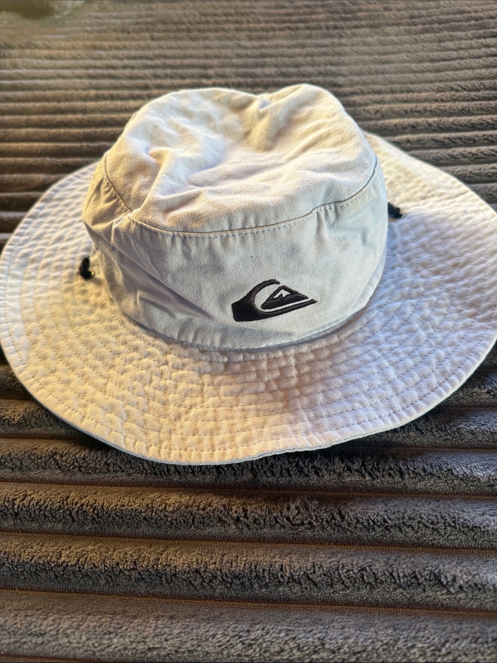 Quiksilver Light Blue Sun Boonie Hat with Black Logo